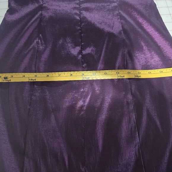 Jessica McClintock Purple Ruched Strapless Bodycon Dress - Picture 12 of 12